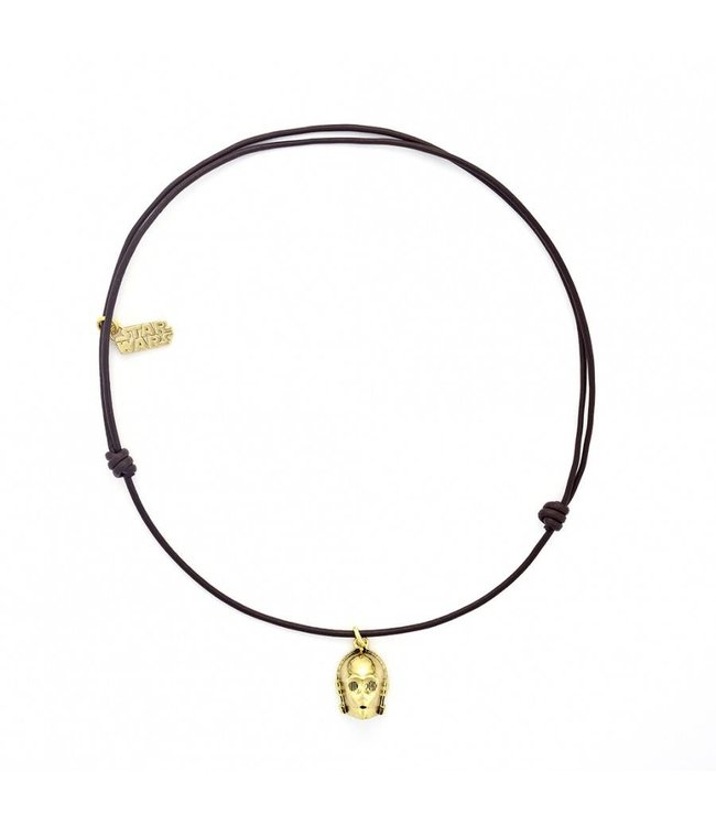 Collier C-3PO en Cuir