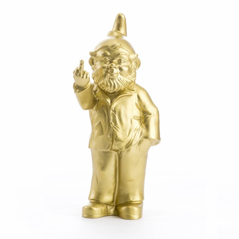"Sponti" Fuck You Kabouter in Goud