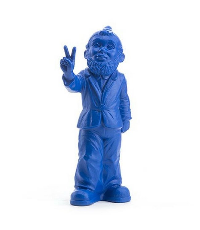 "Victory" Garden Gnome in Blue