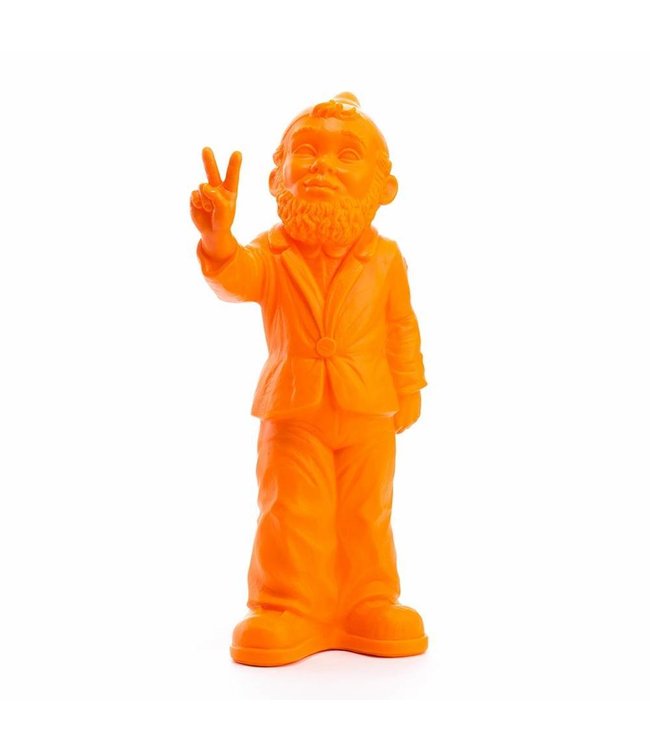 "Victory" Garden Gnome in Orange