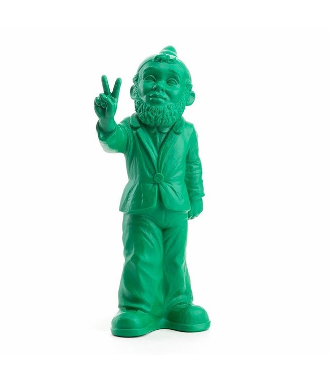 "Victory" Garden Gnome in Green