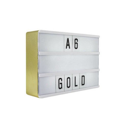 LOCOMOCEAN LIGHTBOX A6 | Goud LOCOMOCEAN LIGHTBOX A6 | Goud