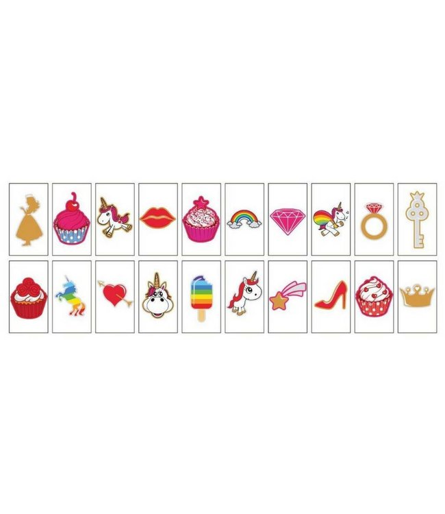 20-Pack "Unicorns & Cupcakes" voor A5 Lightbox