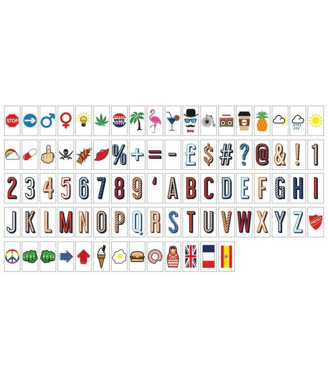 "Letters & Symbols" 85-Pack voor A6 Lightbox