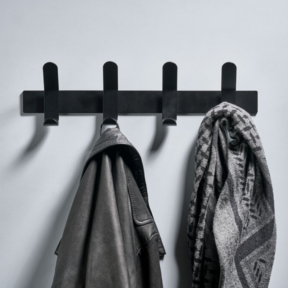Wall Coat Rack with 4 Hooks "A-Collection"-2