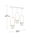 Hanging Planter 3-Set / Brass & White