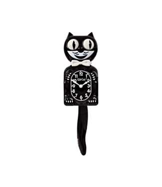 KIT-CAT Horloge Murale Chat / Noir