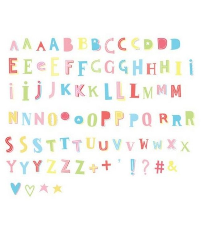 85 Funky Lettres en Couleur pour Lightbox