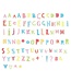 A LITTLE LOVELY COMPANY LIGHTBOX 85-Pack - Funky ABC Couleur