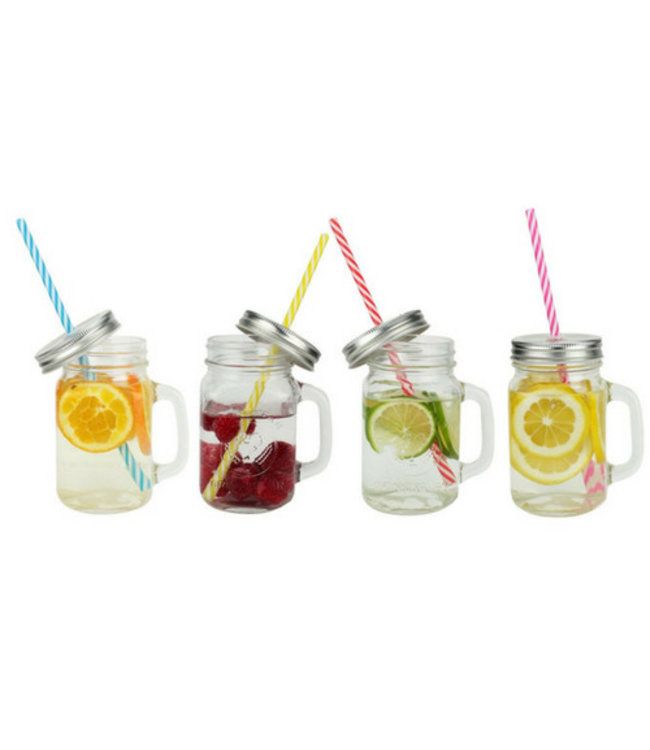 Drinking Jars 450Ml - Set van 6 Stuks