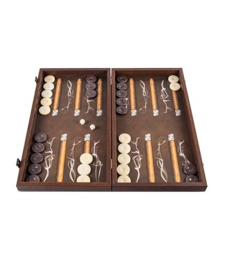 Manopoulos Robusto Cigar Backgammon - 48x26cm  - Luxus