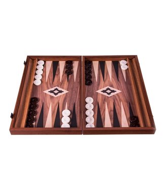 Manopoulos Backgammon mit Walnussdruck 38x23 cm - Luxus