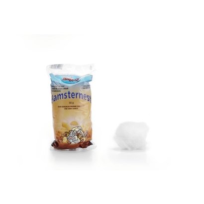 BEEZTEES ZOOBEST KNAAGDIERWATTEN WIT 30GR