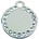 PET&ZOO GRAVEERPENNING ROND GROOT STRASS ZILVER