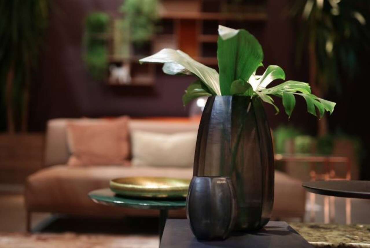 Guaxs Vase Koonam XL | Indigo / Rauchgrau Guaxs Vase Koonam XL | Indigo / Rauchgrau