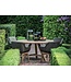 GOMMAIRE Outdoor Meubels | Organic Living Armchair Jacky | Teak Natural Grey / PE Wicker Charcoal