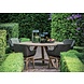 GOMMAIRE Outdoor | Organic Living Armchair Jacky | Teak Natural Grey / PE Wicker Charcoal