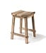 GOMMAIRE Outdoor Meubels | Organic Living Taburete de bar Alexi | Teca reciclada, gris natural