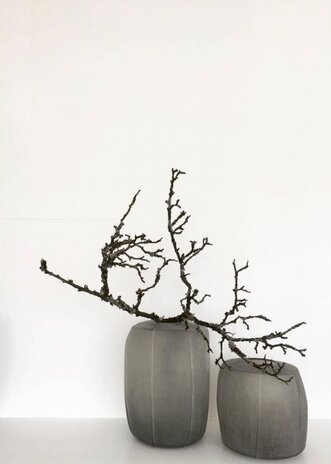 Guaxs Vase Tamatav Rond | gris fumée