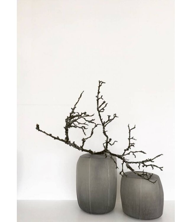 Guaxs Vase Tamatav Round | Smokegray