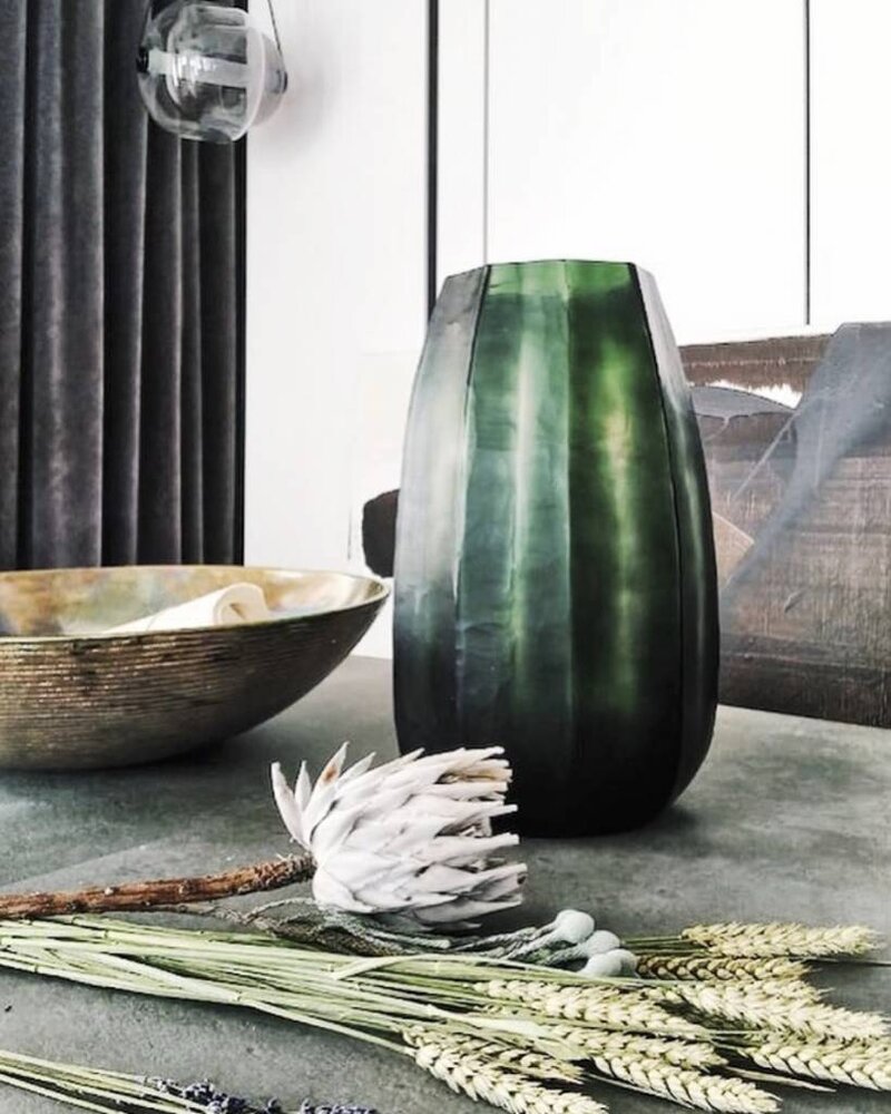 Guaxs Vaso Koonam XL | Grigio acciaio chiaro / Grigio acciaio nero Guaxs Vaso Koonam XL | Grigio acciaio chiaro / Grigio acciaio nero