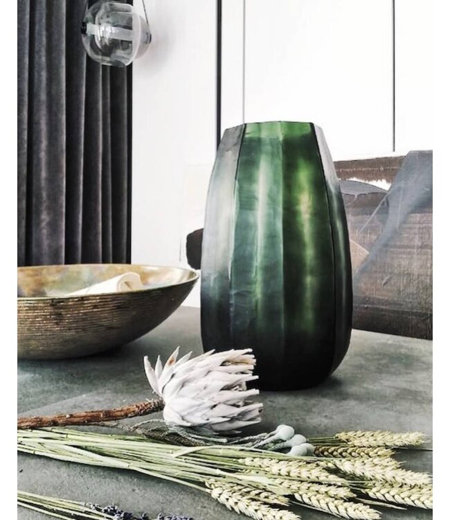 Guaxs Vase Koonam XL | Gris acier clair / Gris acier noir