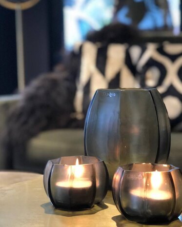 Guaxs Vase Koonam S | Indigo / Smoke gray