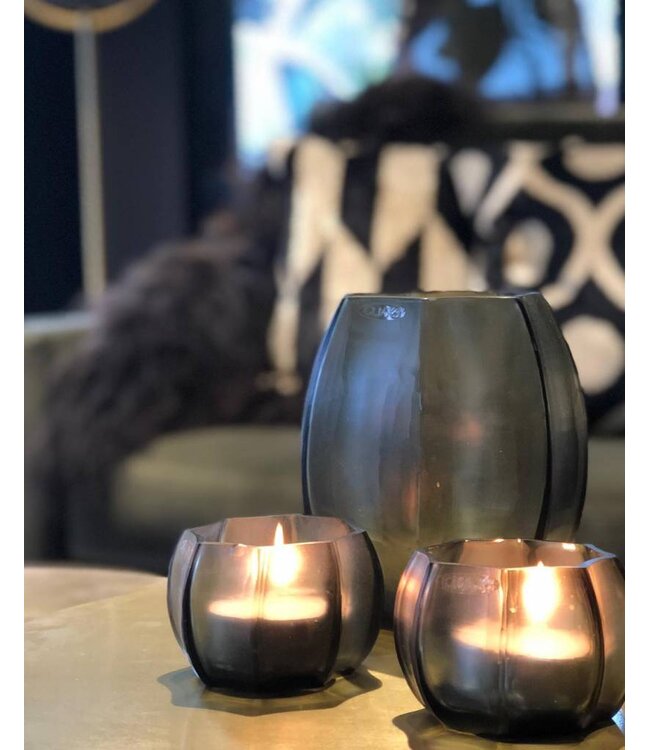 Guaxs Vase Koonam S | Indigo / Rauchgrau