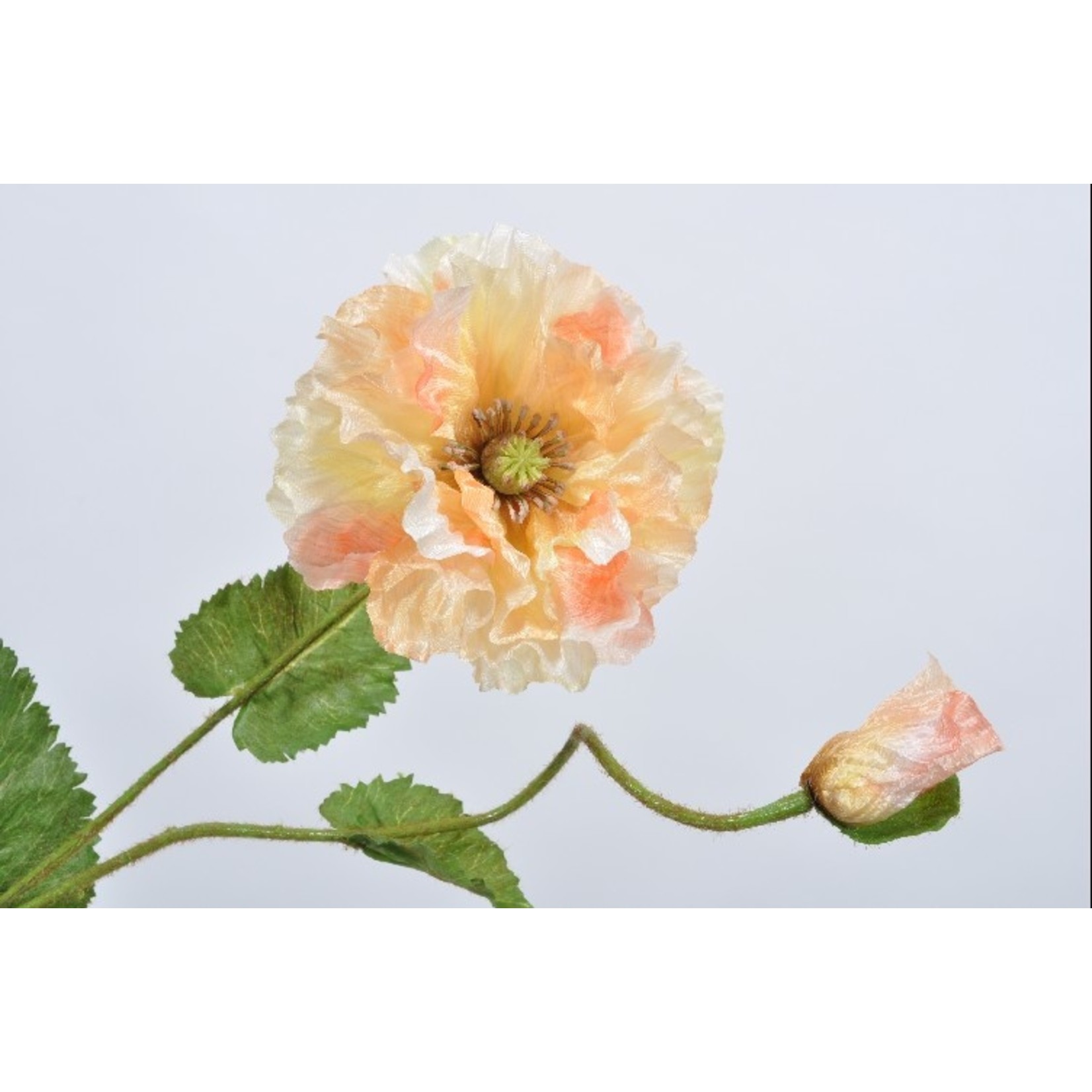 Silk-ka Poppy branch peach 70 cm