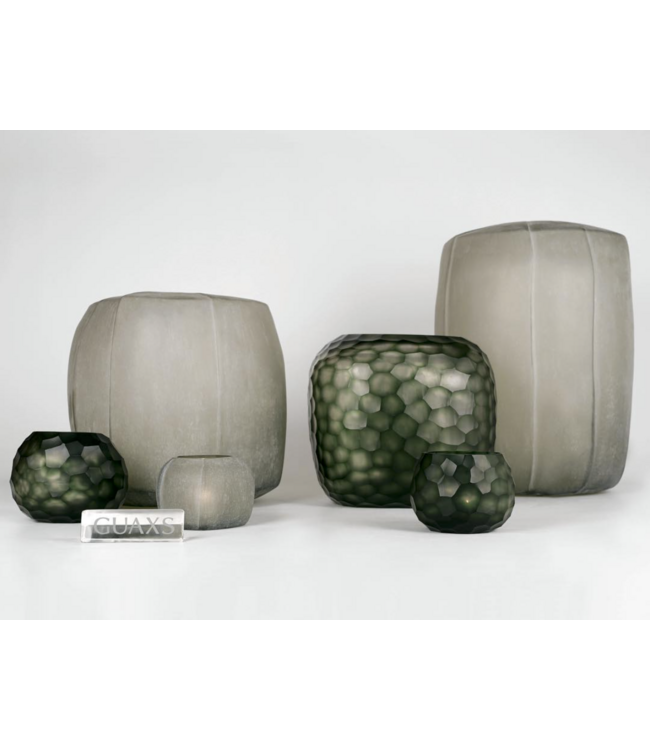 Guaxs Vase Tamatav rond | Gris fumé
