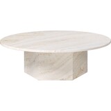 Gubi Table Basse Epic Ronde Ø110 | Travertin Blanc Gubi Table Basse Epic Ronde Ø110 | Travertin Blanc