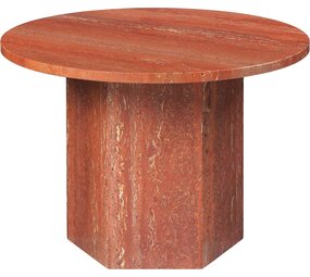 Gubi Epic Coffee Table Round Ø60 | Red Travertine Gubi Epic Coffee Table Round Ø60 | Red Travertine