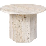 Gubi Table Basse Epic Ronde Ø60 | Travertin Blanc Gubi Table Basse Epic Ronde Ø60 | Travertin Blanc