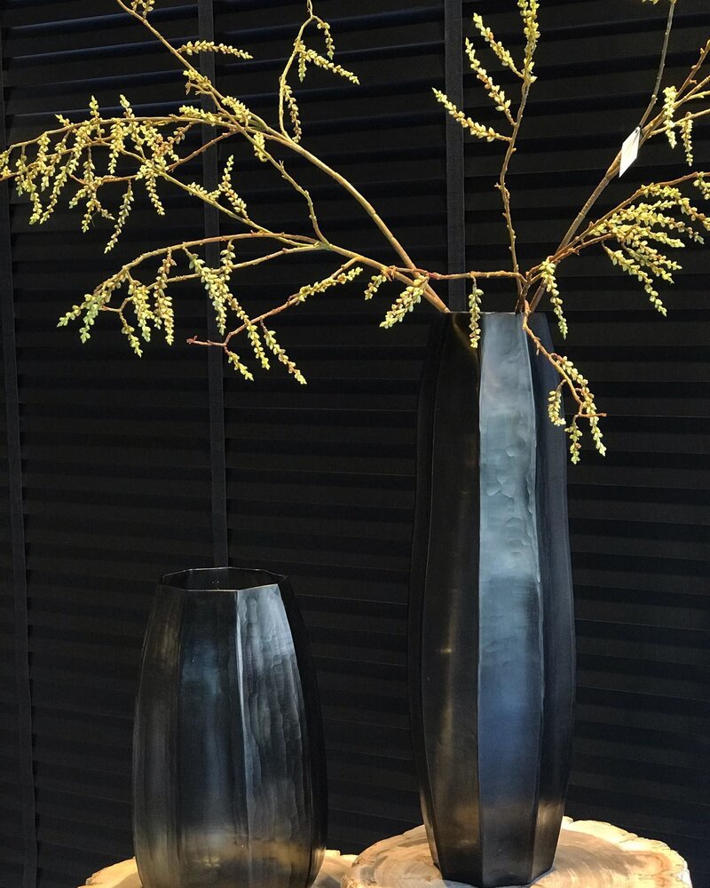 Guaxs Vase Koonam Tall | Indigo / Smoke grå Guaxs Vase Koonam Tall | Indigo / Smoke grå