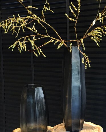 Guaxs Vase Koonam hoch | Indigo / Rauchgrau Guaxs Vase Koonam hoch | Indigo / Rauchgrau