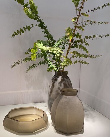 Guaxs Vase Karakol Rond | Gris fumé Guaxs Vase Karakol Rond | Gris fumé