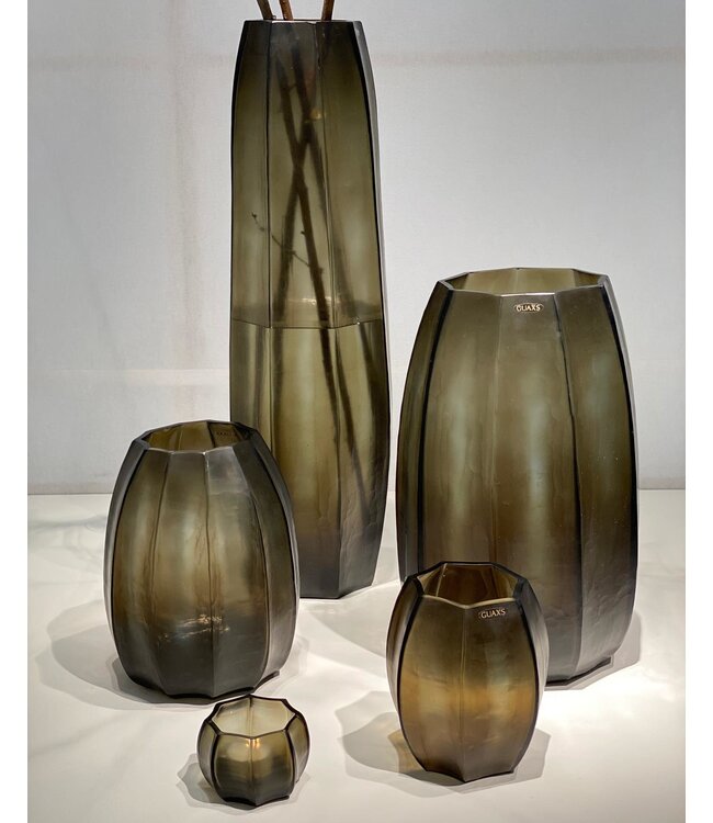Guaxs Vase Koonam XL | Indigo / Rauchgrau