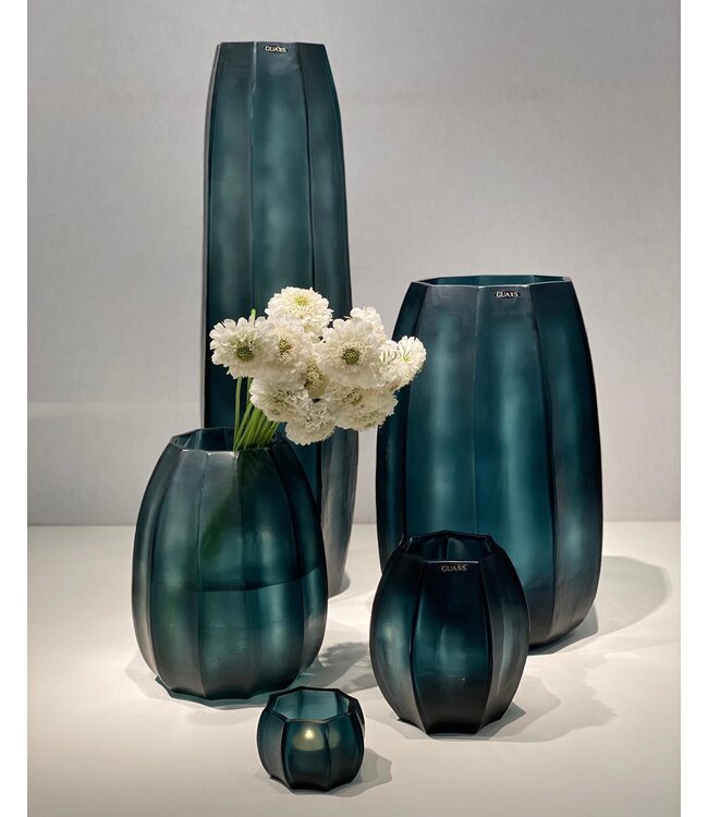 Guaxs Vase Koonam haut | Bleu océan/Indigo