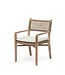 GOMMAIRE Outdoor Meubels | Organic Living Lenestol Fiona | Teak Naturgrå / PE-flettet antikk marihuana