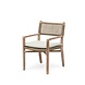 GOMMAIRE Outdoor | Organic Living Lenestol Fiona | Teak Naturgrå / PE-flettet antikk marihuana