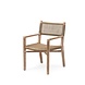 GOMMAIRE Outdoor | Organic Living Lenestol Fiona | Teak Naturgrå / PE-flettet antikk marihuana