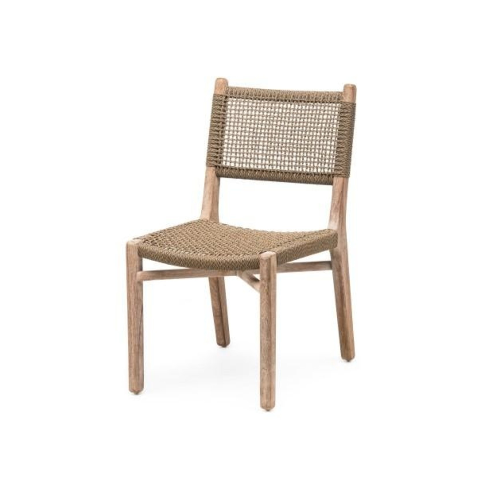 Gommaire Chair Fiona | Teak Natural Grey / PE Wicker Antique Weed