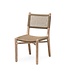 GOMMAIRE Outdoor Meubels | Organic Living Chair Fiona | Teak Natural Grey / PE Wicker Antique Weed