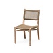 GOMMAIRE Outdoor | Organic Living Stuhl Fiona | Teak Naturgrau / PE-Geflecht Antikgrün