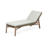 Gommaire Chaise Longue Fiona | Teak Natural Gray / PE Wicker Antique Weed