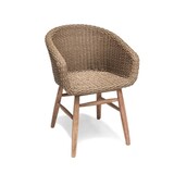 GOMMAIRE Outdoor Meubels | Organic Living Lenestol Charly | Gjenvunnet teak naturgrå / PE-flettet antikk teak