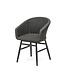 GOMMAIRE Outdoor Meubels | Organic Living Sessel Charly | Aluminiumrahmen, mattschwarz / Seil (Schnelltrocknender Schaumstoffsitz innen)