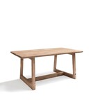 GOMMAIRE Outdoor | Organic Living Table rectangulaire Dennis Small | Teck recyclé gris naturel