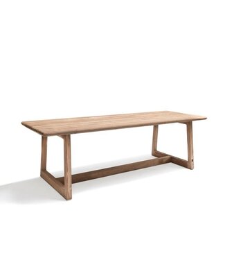 GOMMAIRE Outdoor Meubels | Organic Living Rektangulært bord Dennis Stor | Gjenvunnet teak naturgrå
