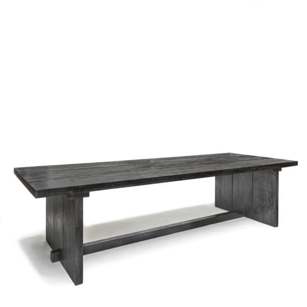 GOMMAIRE Outdoor | Organic Living Mesa Alexi Grande | Teca reciclada negra